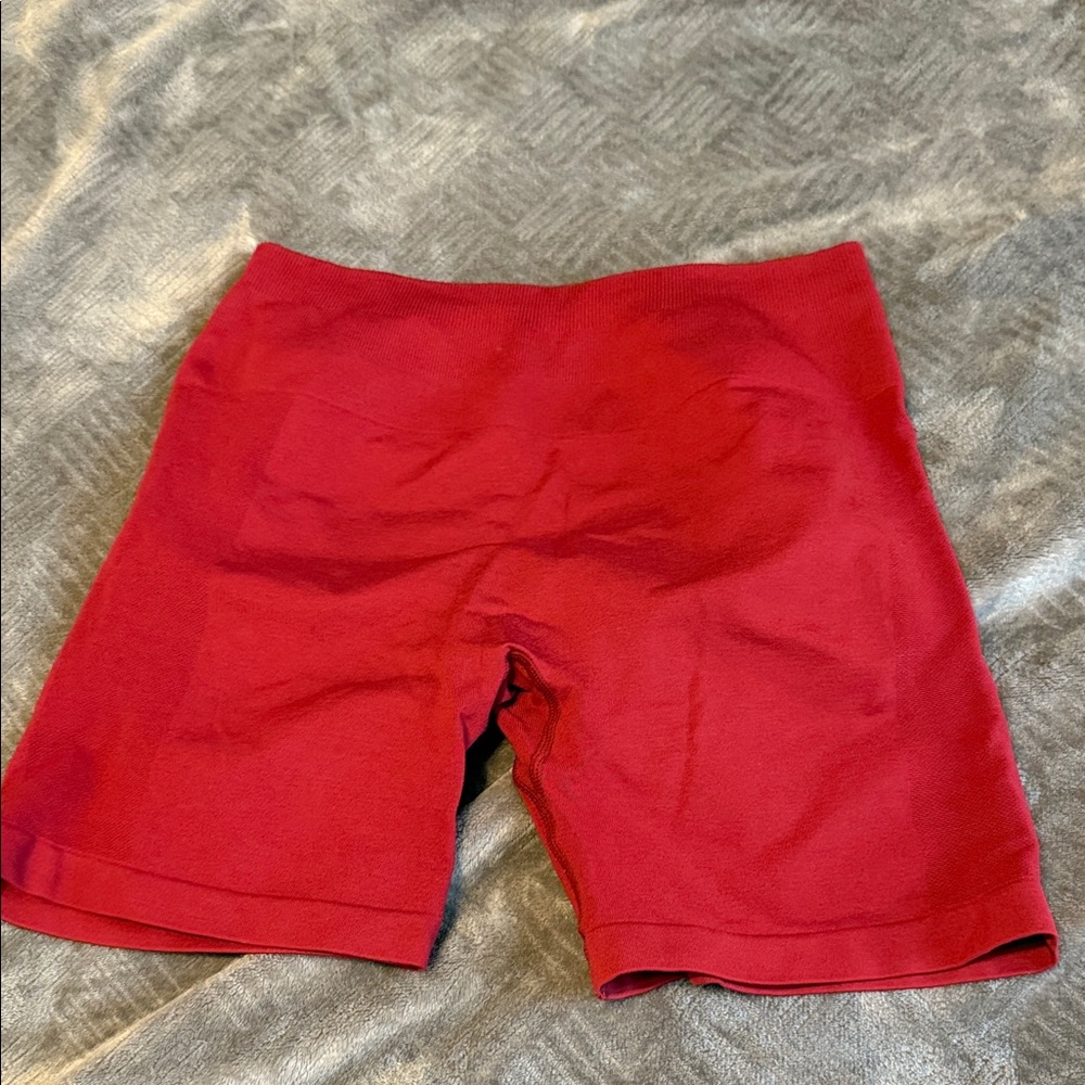 Women's Red Athletic Shorts